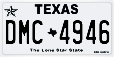 TX license plate DMC4946