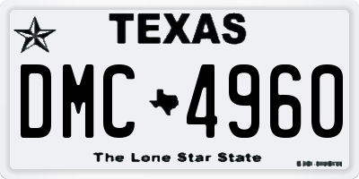 TX license plate DMC4960