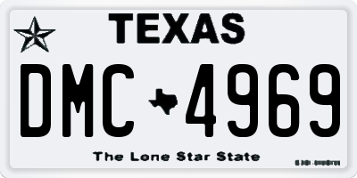 TX license plate DMC4969