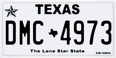 TX license plate DMC4973