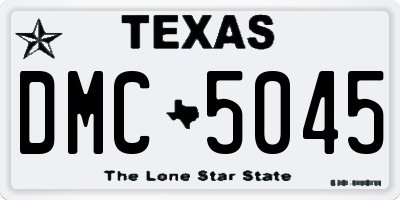TX license plate DMC5045