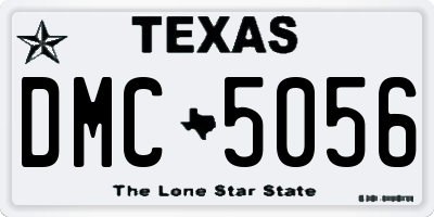 TX license plate DMC5056