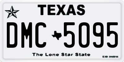 TX license plate DMC5095