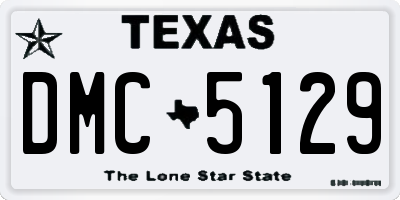 TX license plate DMC5129