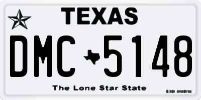 TX license plate DMC5148