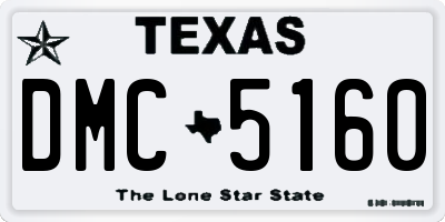 TX license plate DMC5160