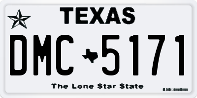 TX license plate DMC5171