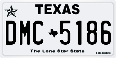 TX license plate DMC5186