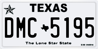 TX license plate DMC5195
