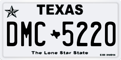 TX license plate DMC5220