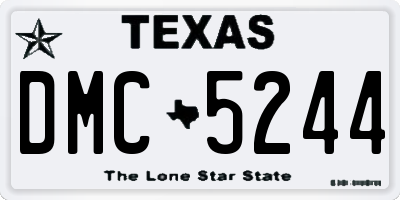 TX license plate DMC5244