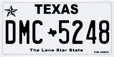 TX license plate DMC5248