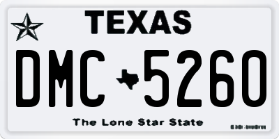 TX license plate DMC5260