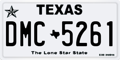 TX license plate DMC5261