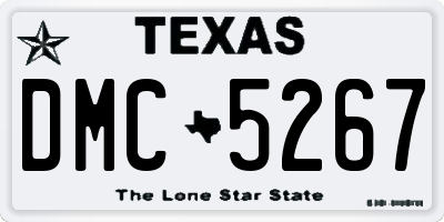TX license plate DMC5267