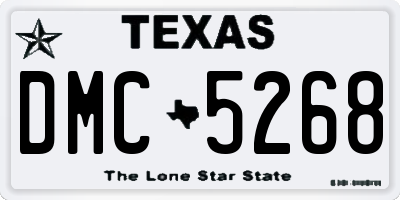 TX license plate DMC5268
