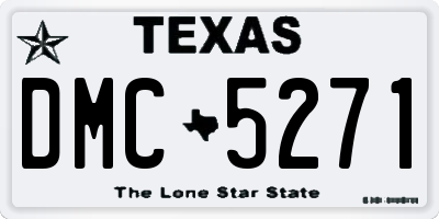 TX license plate DMC5271