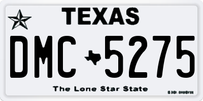 TX license plate DMC5275