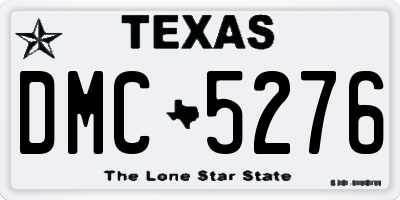 TX license plate DMC5276