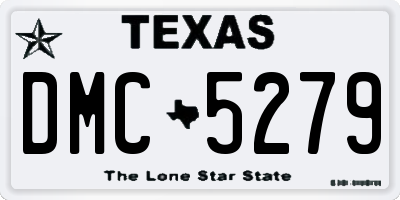 TX license plate DMC5279