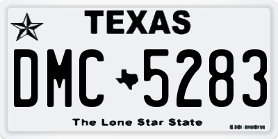 TX license plate DMC5283