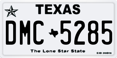 TX license plate DMC5285