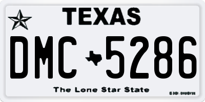 TX license plate DMC5286