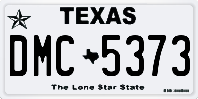 TX license plate DMC5373