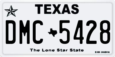 TX license plate DMC5428
