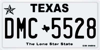 TX license plate DMC5528