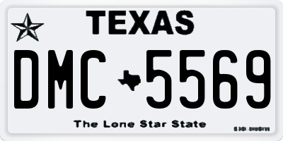 TX license plate DMC5569