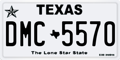 TX license plate DMC5570
