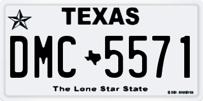 TX license plate DMC5571