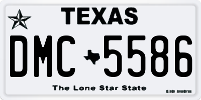 TX license plate DMC5586
