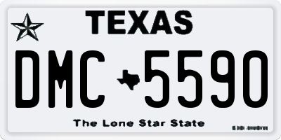 TX license plate DMC5590