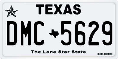 TX license plate DMC5629