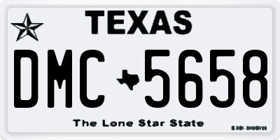 TX license plate DMC5658