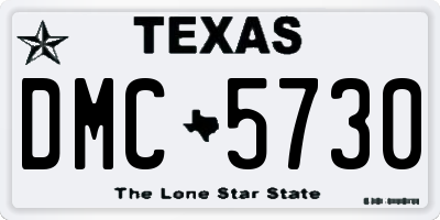 TX license plate DMC5730