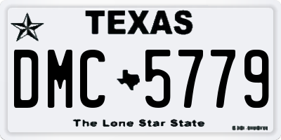 TX license plate DMC5779