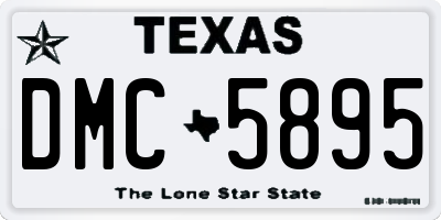 TX license plate DMC5895