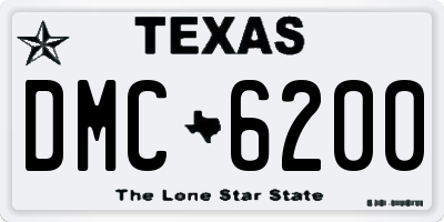 TX license plate DMC6200