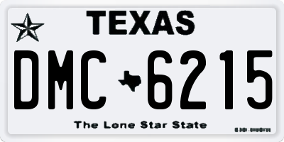 TX license plate DMC6215
