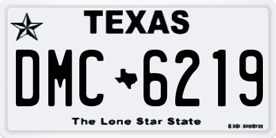 TX license plate DMC6219