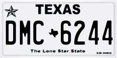 TX license plate DMC6244