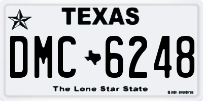 TX license plate DMC6248