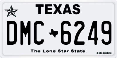 TX license plate DMC6249
