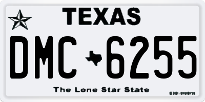 TX license plate DMC6255