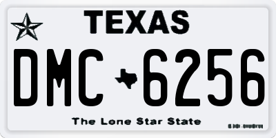 TX license plate DMC6256