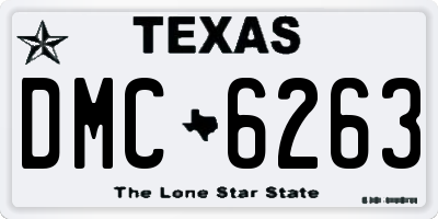 TX license plate DMC6263