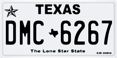 TX license plate DMC6267
